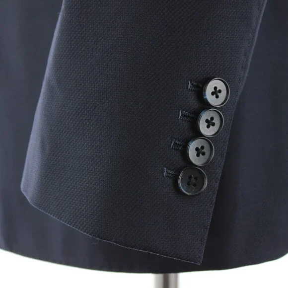 Cardinal of Canada NWT 100% Wool Sport Coat Size 40S US In Solid Navy Blue